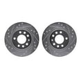 thumbnail image 1 of Dynamic Friction Company Rear Brake Rotors-Drilled and Slotted-Silver 7002-53006, 1 of 3