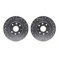 thumbnail image 1 of Dynamic Friction Company Rear Brake Rotors-Drilled and Slotted-Silver 7002-54202, 1 of 3