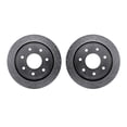 thumbnail image 1 of Dynamic Friction Company Rear Brake Rotors-Drilled and Slotted-Silver 7002-54218, 1 of 3