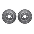 thumbnail image 1 of Dynamic Friction Company Rear Brake Rotors-Drilled and Slotted-Silver 7002-54233, 1 of 3
