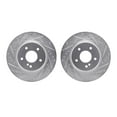 thumbnail image 1 of Dynamic Friction Company Rear Brake Rotors-Drilled and Slotted-Silver 7002-63081, 1 of 3