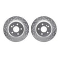 thumbnail image 1 of Dynamic Friction Company Rear Brake Rotors-Drilled and Slotted-Silver 7002-63108, 1 of 3