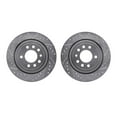thumbnail image 1 of Dynamic Friction Company Rear Brake Rotors-Drilled and Slotted-Silver 7002-65019, 1 of 3