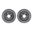 thumbnail image 1 of Dynamic Friction Company Rear Brake Rotors-Drilled and Slotted-Silver 7002-65021, 1 of 3