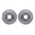 thumbnail image 1 of Dynamic Friction Company Rear Brake Rotors-Drilled and Slotted-Silver 7002-67105, 1 of 3