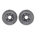 thumbnail image 1 of Dynamic Friction Company Rear Brake Rotors Drilled and Slotted Silver - 7002-68017, 1 of 3