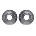 thumbnail image 1 of Dynamic Friction Company Rear Brake Rotors-Drilled and Slotted-Silver 7002-72048, 1 of 3