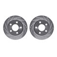 thumbnail image 1 of Dynamic Friction Company Rear Brake Rotors-Drilled and Slotted-Silver 7002-73066, 1 of 3