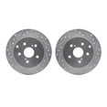 thumbnail image 1 of Dynamic Friction Company Rear Brake Rotors-Drilled and Slotted-Silver 7002-76140, 1 of 3