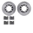 thumbnail image 1 of Dynamic Friction Company Rear Brake Rotors-Drilled and Slotted-Silver with 5000 Advanced Brake Pads 7502-02032, 1 of 3