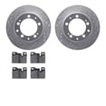 thumbnail image 1 of Dynamic Friction Company Rear Brake Rotors-Drilled and Slotted-Silver with 5000 Advanced Brake Pads 7502-02072, 1 of 3