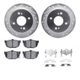 thumbnail image 1 of Dynamic Friction Company Rear Brake Rotors-Drilled and Slotted-Silver with 5000 Advanced Brake Pads includes Hardware 7512-67012, 1 of 3