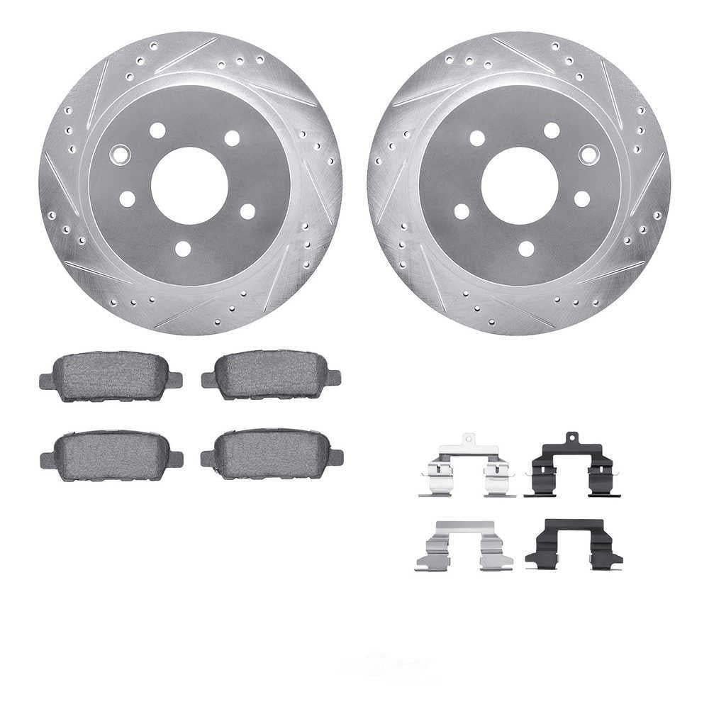 DFC 5000 Euro Ceramic Brake Pads and Hardware Kit - Archived 7612-67009 DFC Rotors-Drilled and
