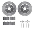 thumbnail image 1 of Dynamic Friction Company Rear Brake Rotors-Drilled and Slotted-Silver with Ultimate Duty Performance Brake Pads includes Hardware 7412-26001, 1 of 3