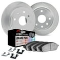 thumbnail image 1 of Dynamic Friction Company Rear Brake Rotors Kit Slotted Silver | 4000 HybriDynamic Brake Pads includes Hardware 5812-42035, 1 of 3