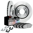 thumbnail image 1 of Dynamic Friction Company Rear Brake Rotors Kit Slotted Silver | 4000 HybriDynamic Brake Pads includes Hardware 5812-54192, 1 of 3