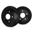 thumbnail image 1 of Dynamic Friction Company Rear Brake Rotors Slotted Black - 3002-48055, 1 of 2