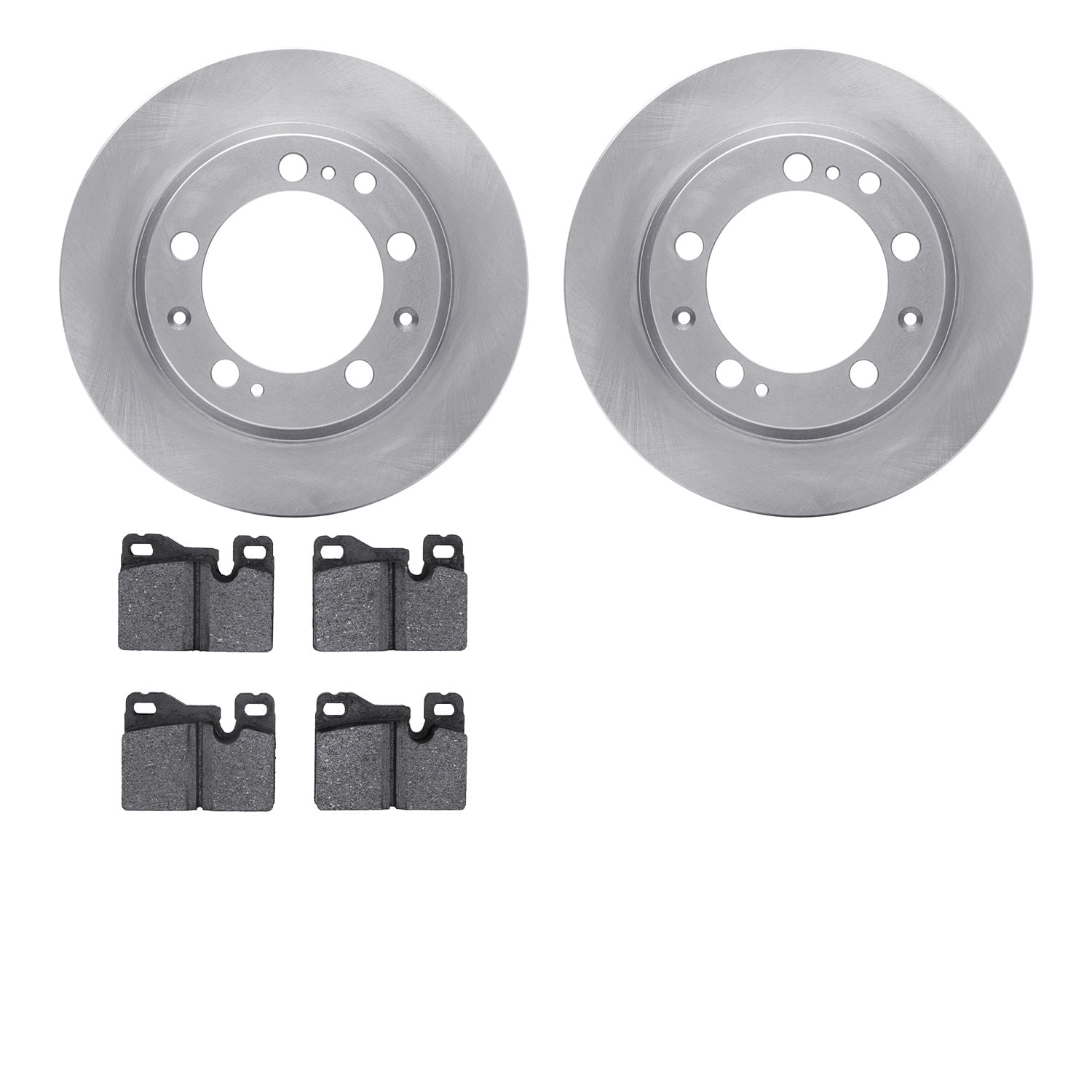 Dynamic Friction Company Rear Brake Rotors with 5000 Advanced Brake Pads 6502-02072