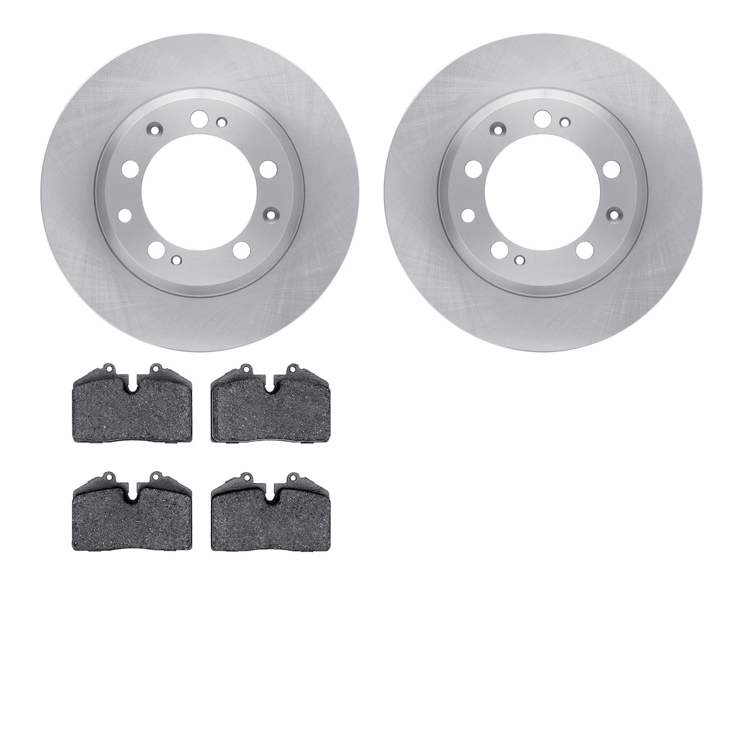 Dynamic Friction Company Rear Brake Rotors with 5000 Advanced Brake Pads 6502-02095