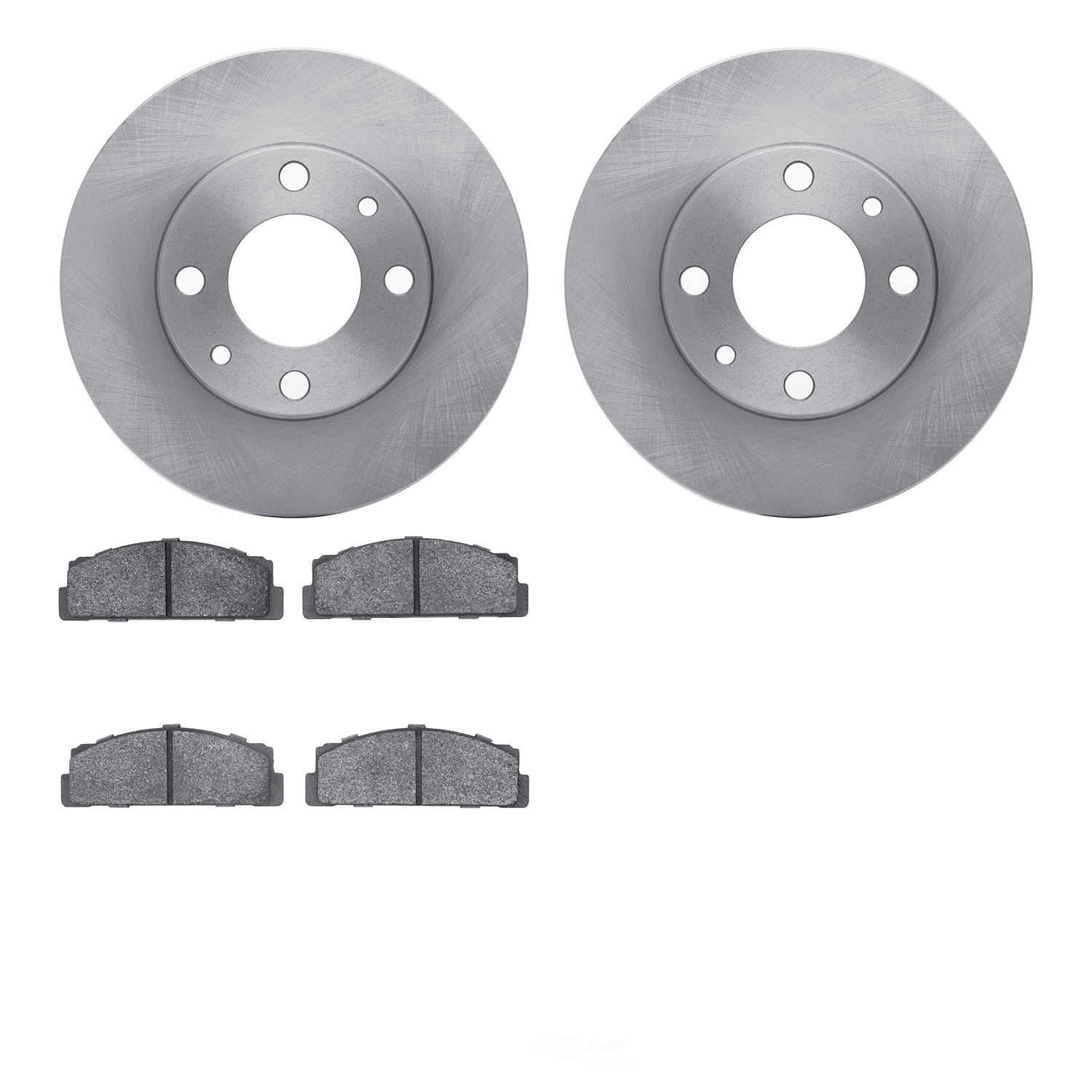 Dynamic Friction Company 6502-07012 DFC Brake Rotor with 5000 Advanced Brake Pads