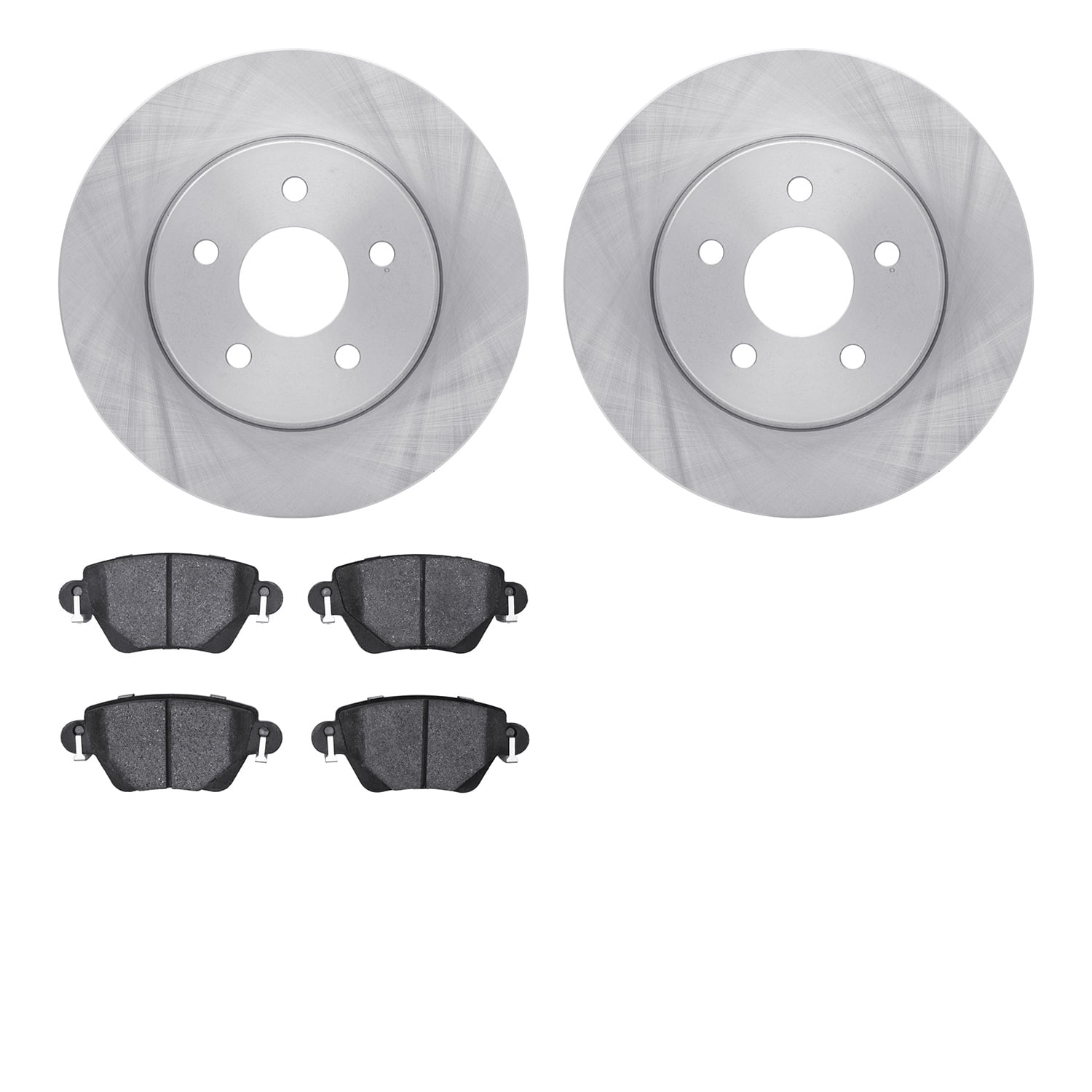 Dynamic Friction Company Rear Brake Rotors with 5000 Advanced Brake Pads 6502-20094