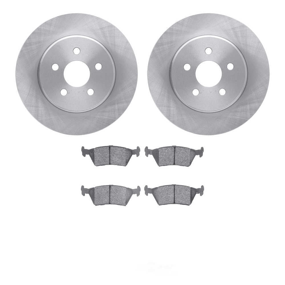 Dynamic Friction Company 6502-40100 DFC Brake Rotor with 5000 Advanced Brake Pads