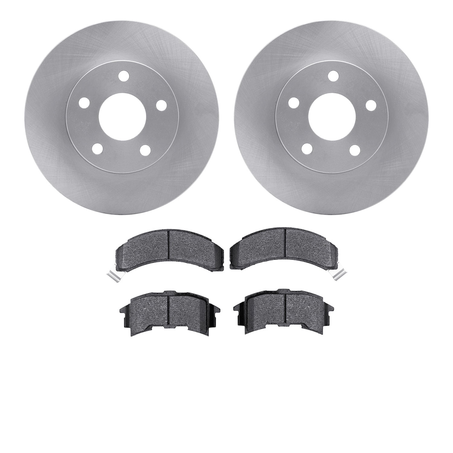 Dynamic Friction Company Rear Brake Rotors with 5000 Advanced Brake Pads 6502-52051