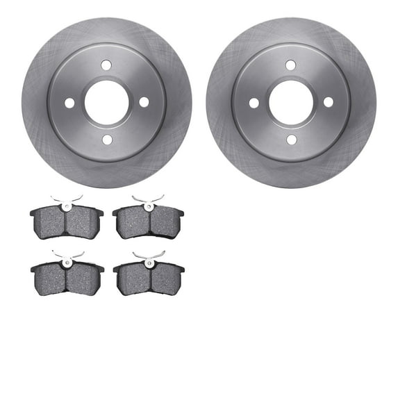 Dynamic Friction Company Rear Brake Rotors with 5000 Advanced Brake Pads 6502-54393