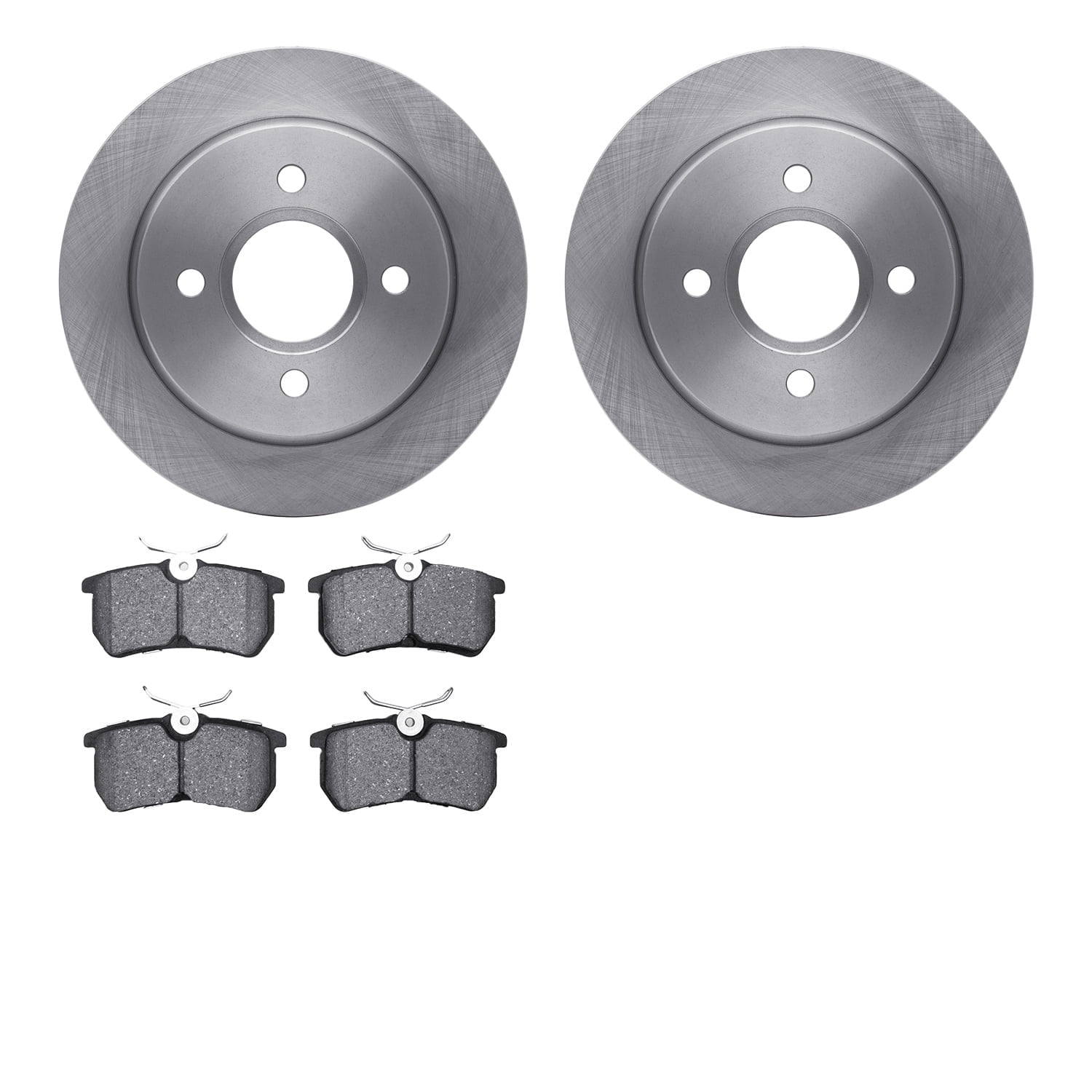 Dynamic Friction Company Rear Brake Rotors with 5000 Advanced Brake Pads 6502-54393