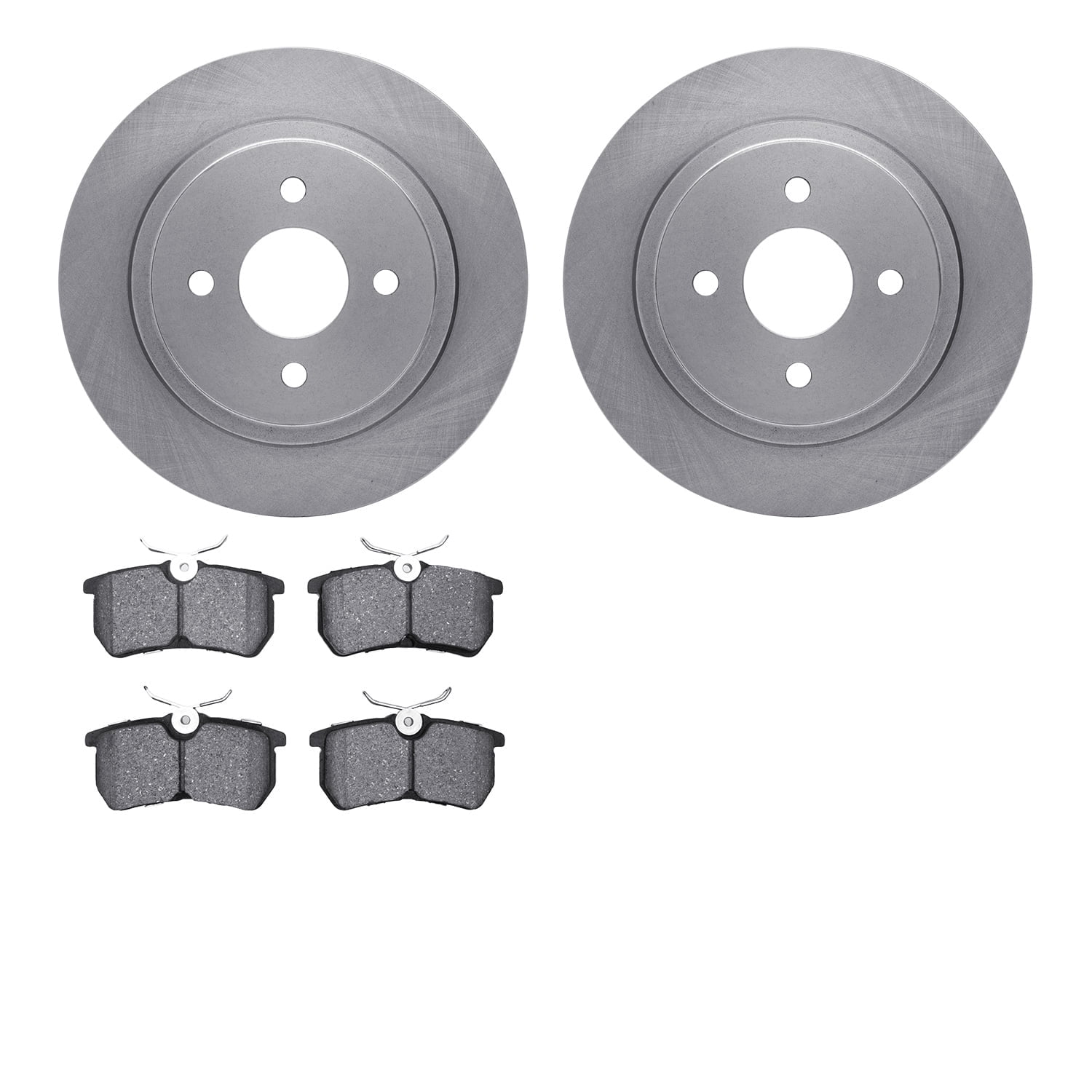 Dynamic Friction Company Rear Brake Rotors with 5000 Advanced Brake Pads 6502-54399