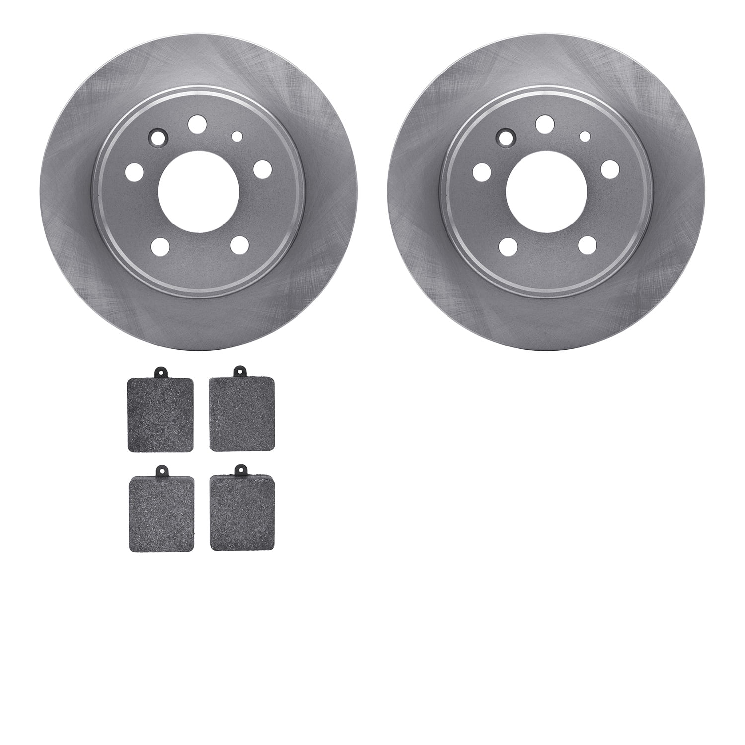 Dynamic Friction Company Rear Brake Rotors with 5000 Advanced Brake Pads 6502-63134