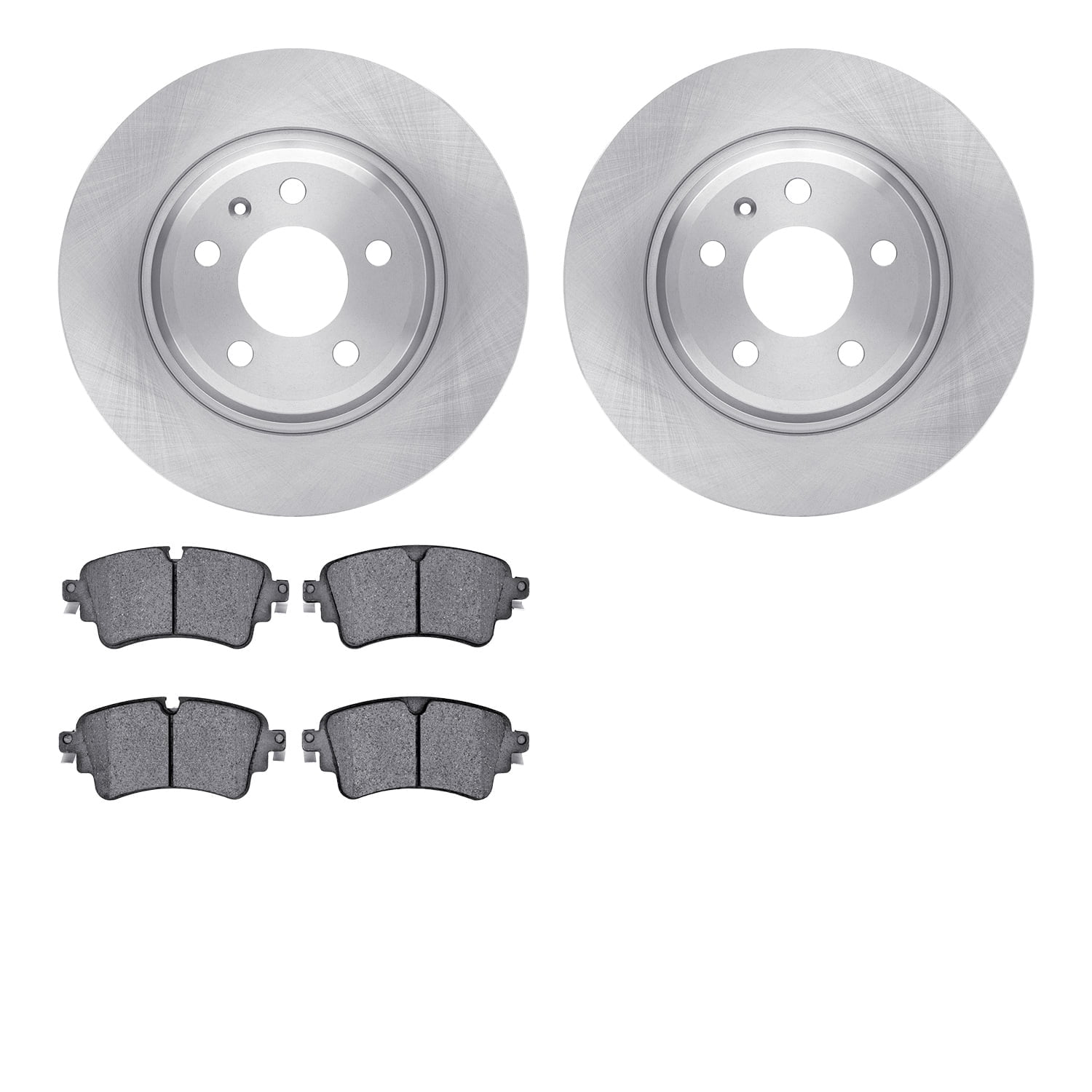 Dynamic Friction Company Rear Brake Rotors with 5000 Advanced Brake Pads 6502-73346