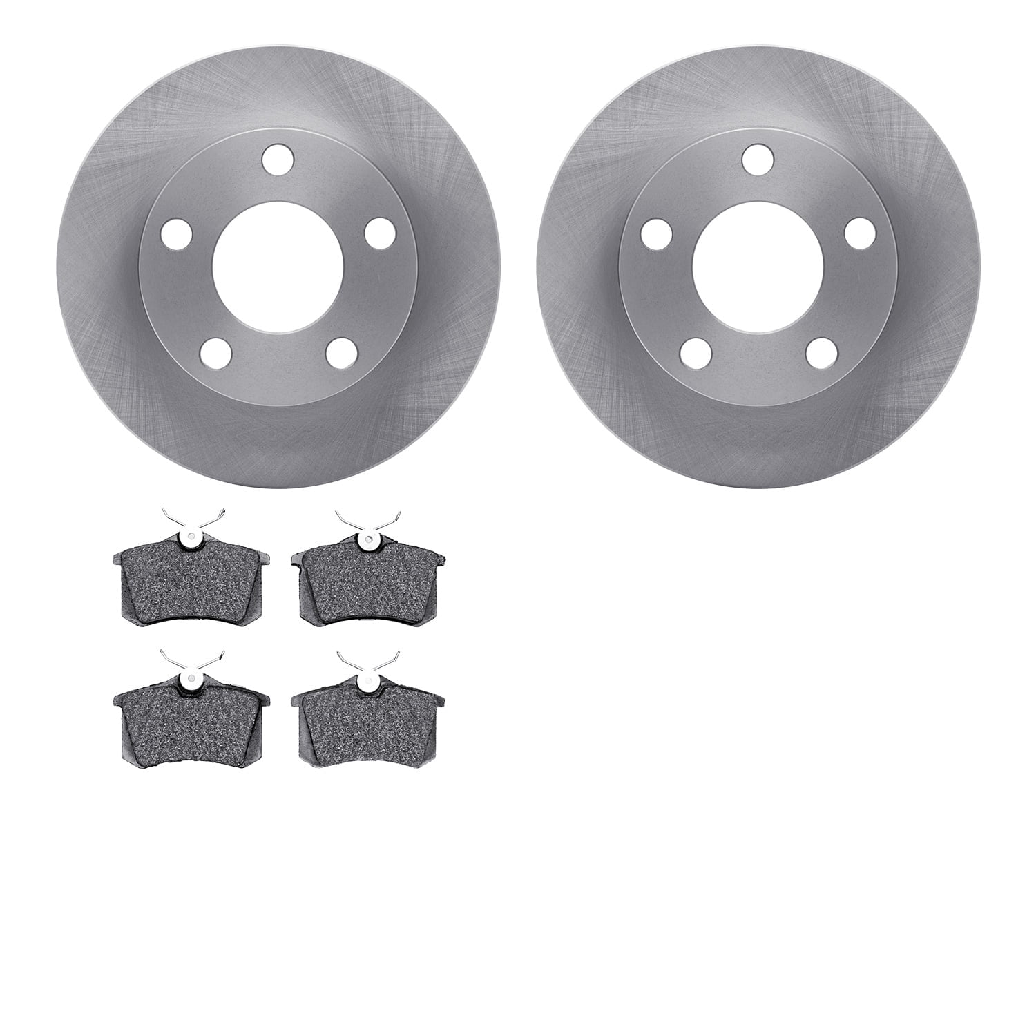Dynamic Friction Company Rear Brake Rotors with 5000 Advanced Brake Pads 6502-74168