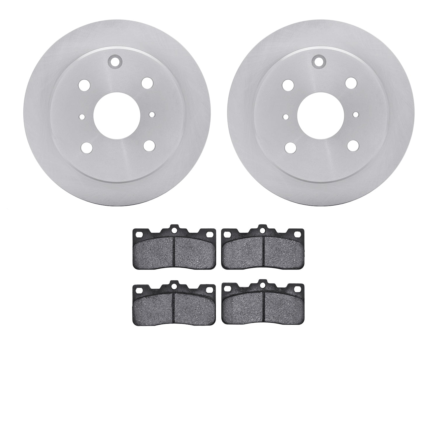 Dynamic Friction Company Rear Brake Rotors with 5000 Advanced Brake Pads 6502-76188