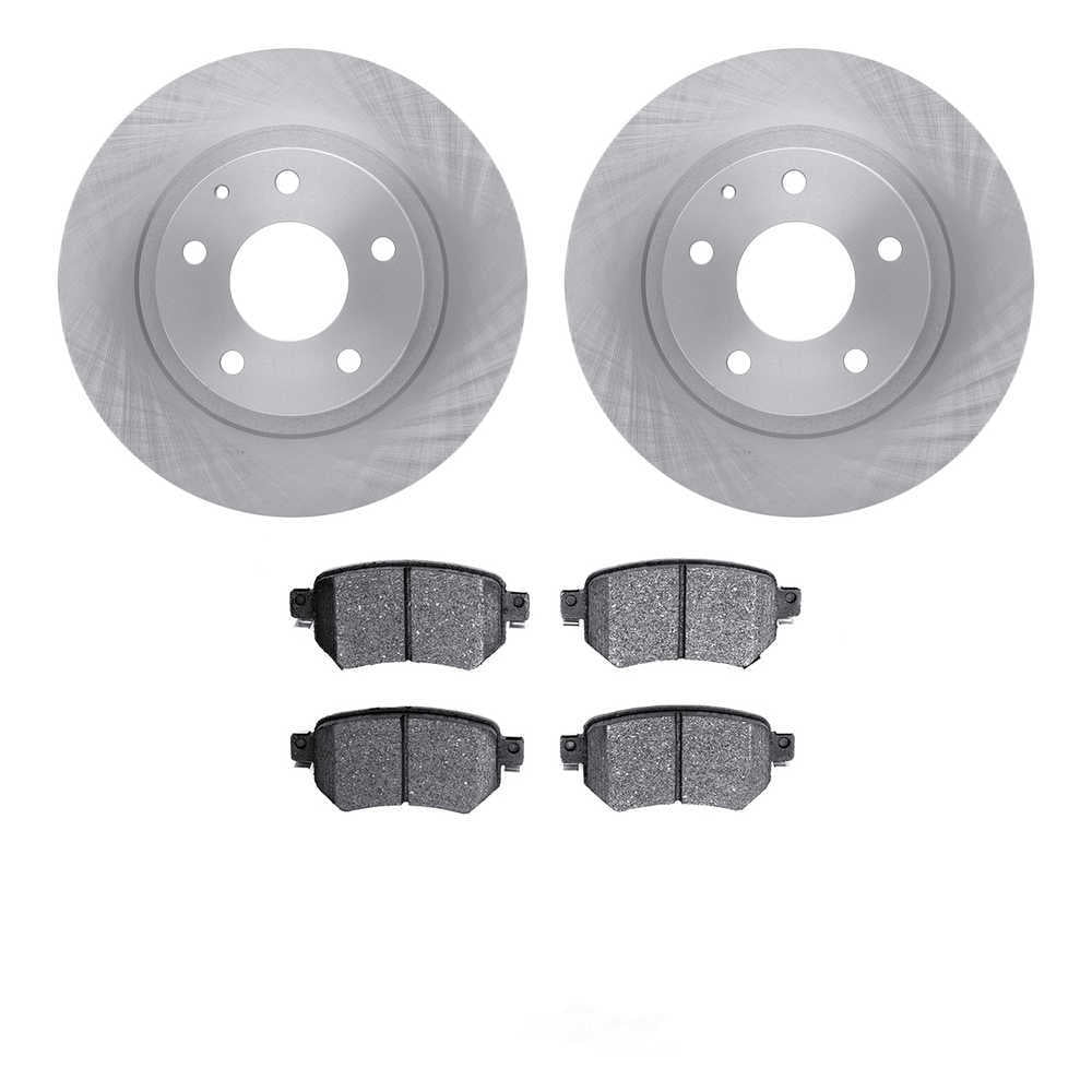 Dynamic Friction Company 6502-80245 DFC Brake Rotor with 5000 Advanced Brake Pads
