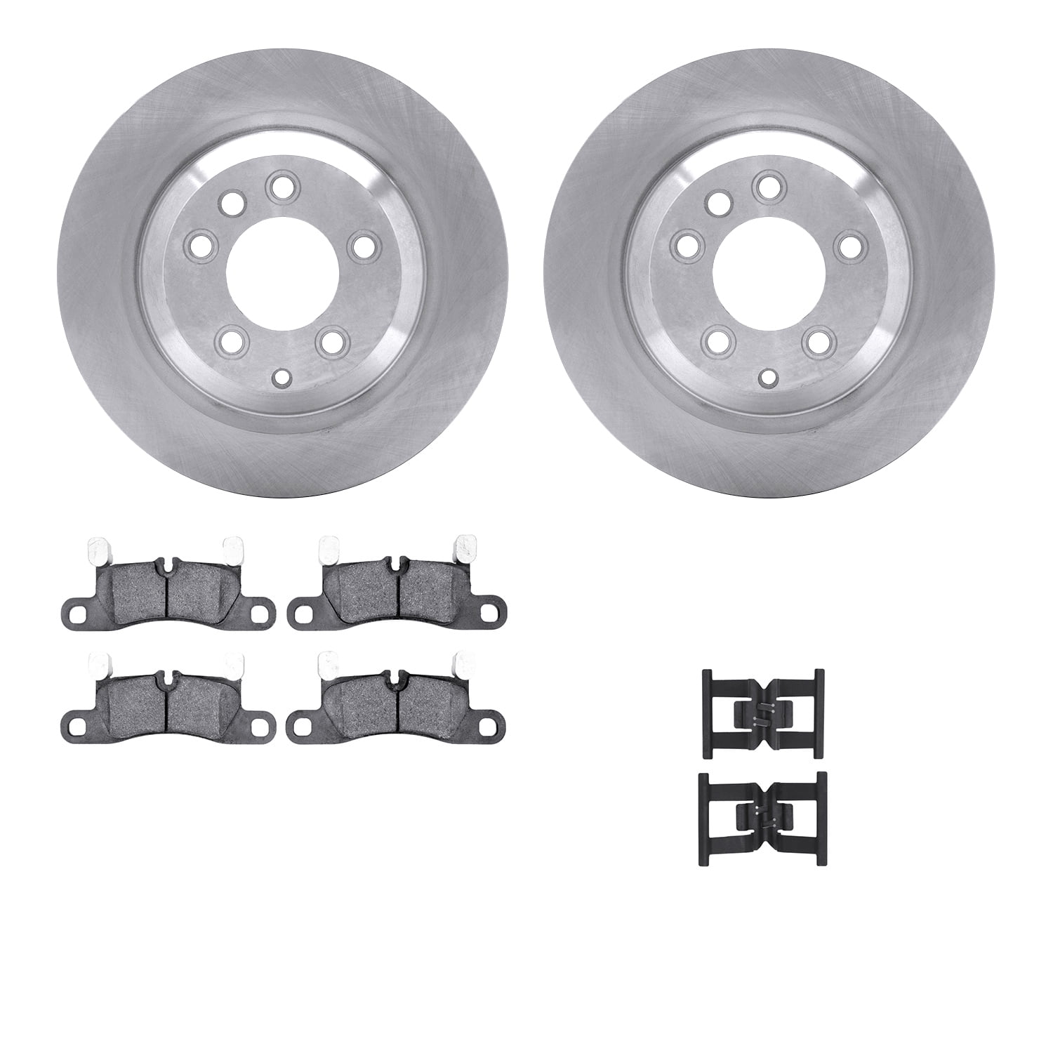Dynamic Friction Company Rear Brake Rotors with 5000 Advanced Brake Pads includes Hardware 6512-02141