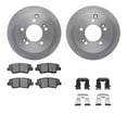 thumbnail image 1 of Dynamic Friction Company Rear Brake Rotors with 5000 Advanced Brake Pads includes Hardware 6512-03177, 1 of 3