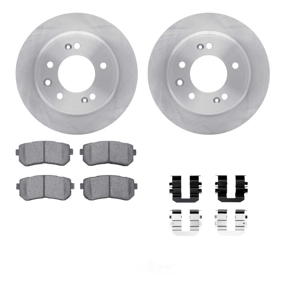 Dynamic Friction Company 6512-03288 DFC Rotors with 5000 Advanced Brake Pads includes Hardware