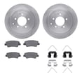 thumbnail image 1 of Dynamic Friction Company Rear Brake Rotors with 5000 Advanced Brake Pads includes Hardware 6512-03405, 1 of 3
