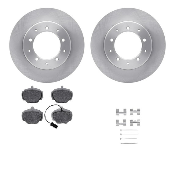 Dynamic Friction Company Rear Brake Rotors with 5000 Advanced Brake Pads includes Hardware 6512-11048