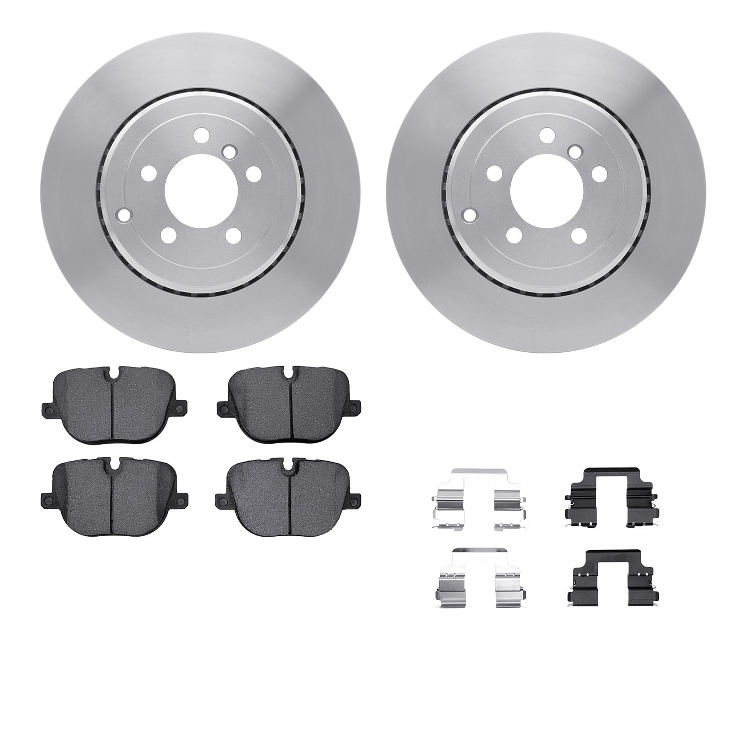 Dynamic Friction Company Rear Brake Rotors with 5000 Advanced Brake Pads includes Hardware 6512-11116