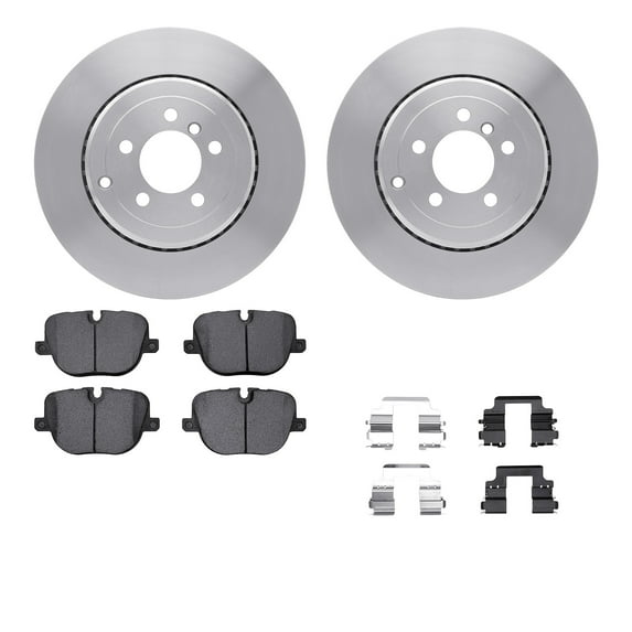Dynamic Friction Company Rear Brake Rotors with 5000 Advanced Brake Pads includes Hardware 6512-11116