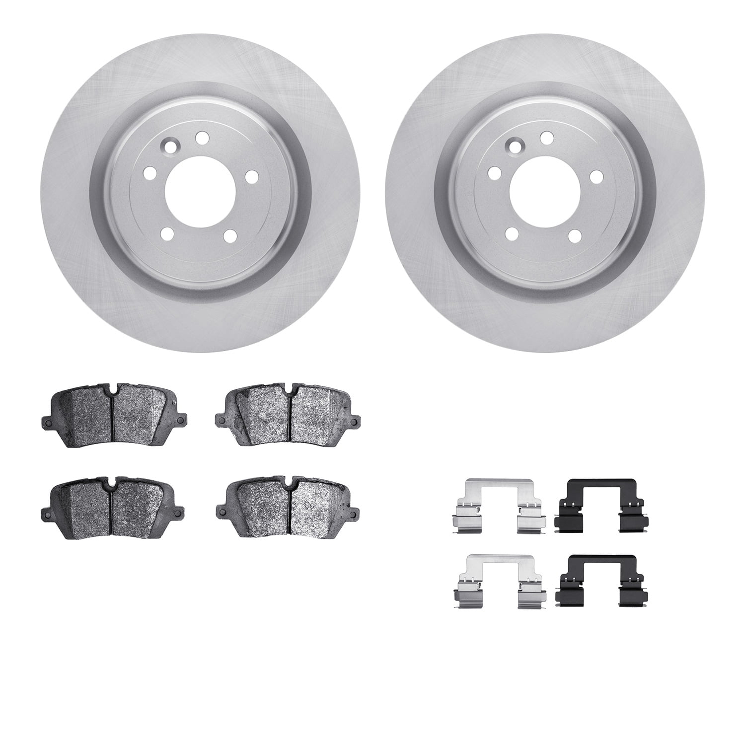 Dynamic Friction Company Rear Brake Rotors with 5000 Advanced Brake Pads includes Hardware 6512-11143