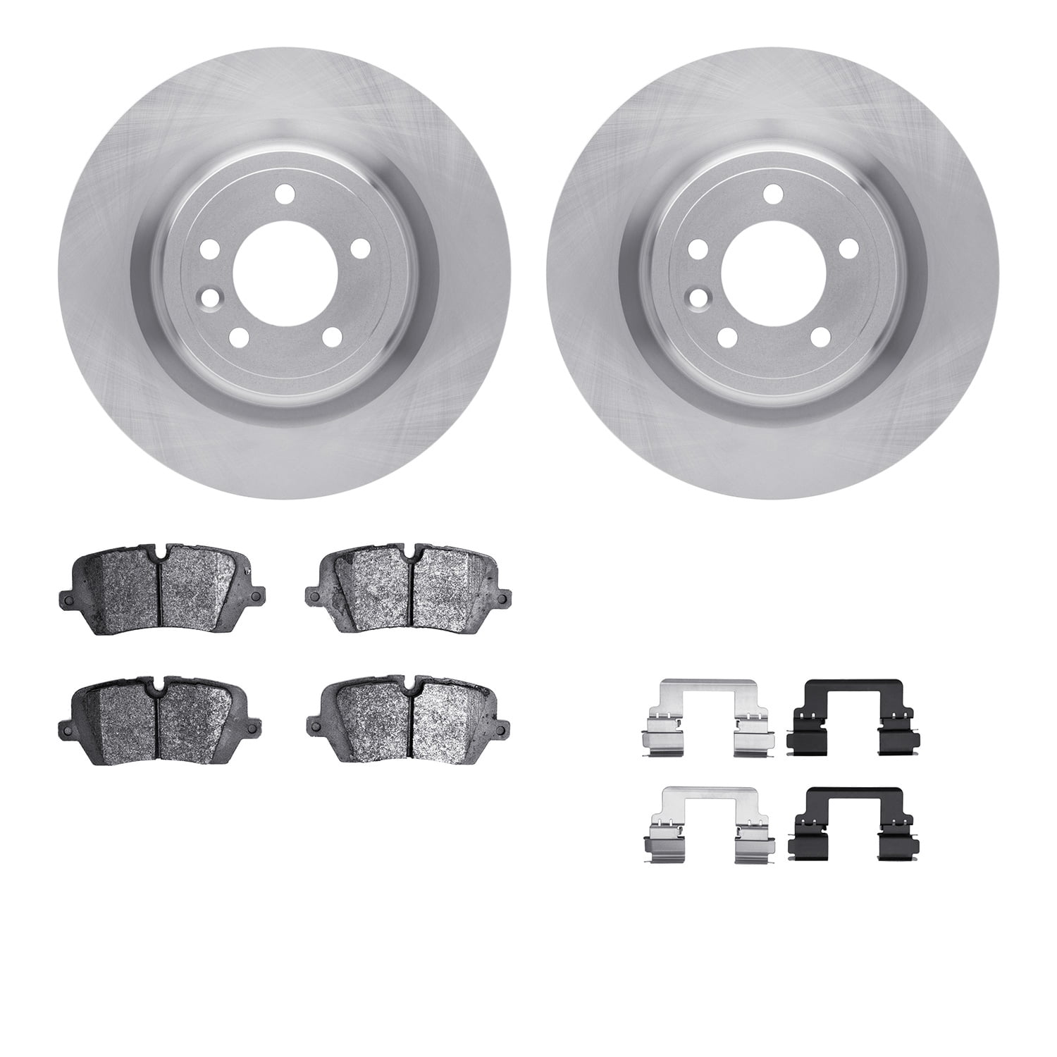 Dynamic Friction Company Rear Brake Rotors with 5000 Advanced Brake Pads includes Hardware 6512-11158