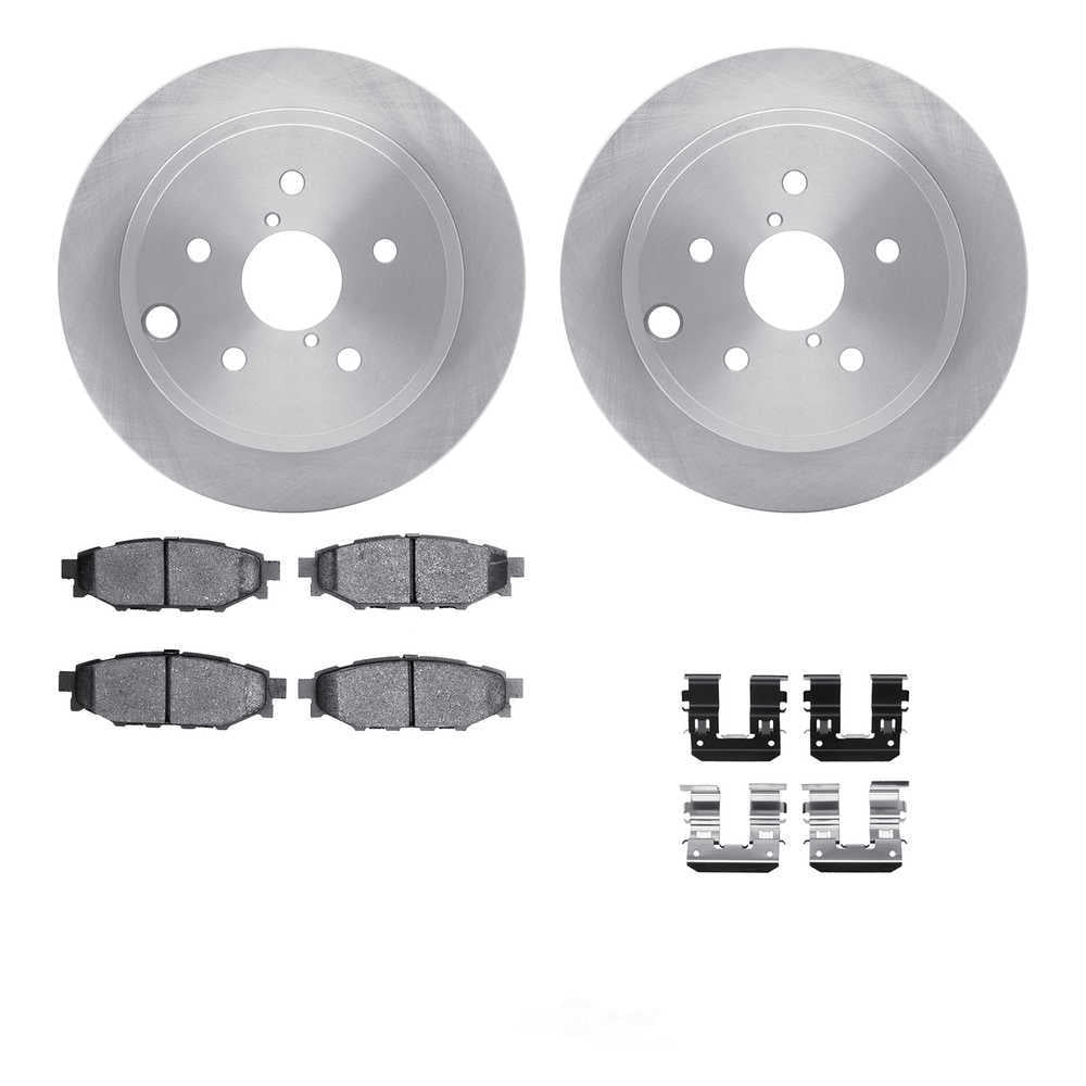 Dynamic Friction Company 6512-13162 DFC Rotors with 5000 Advanced Brake Pads includes Hardware