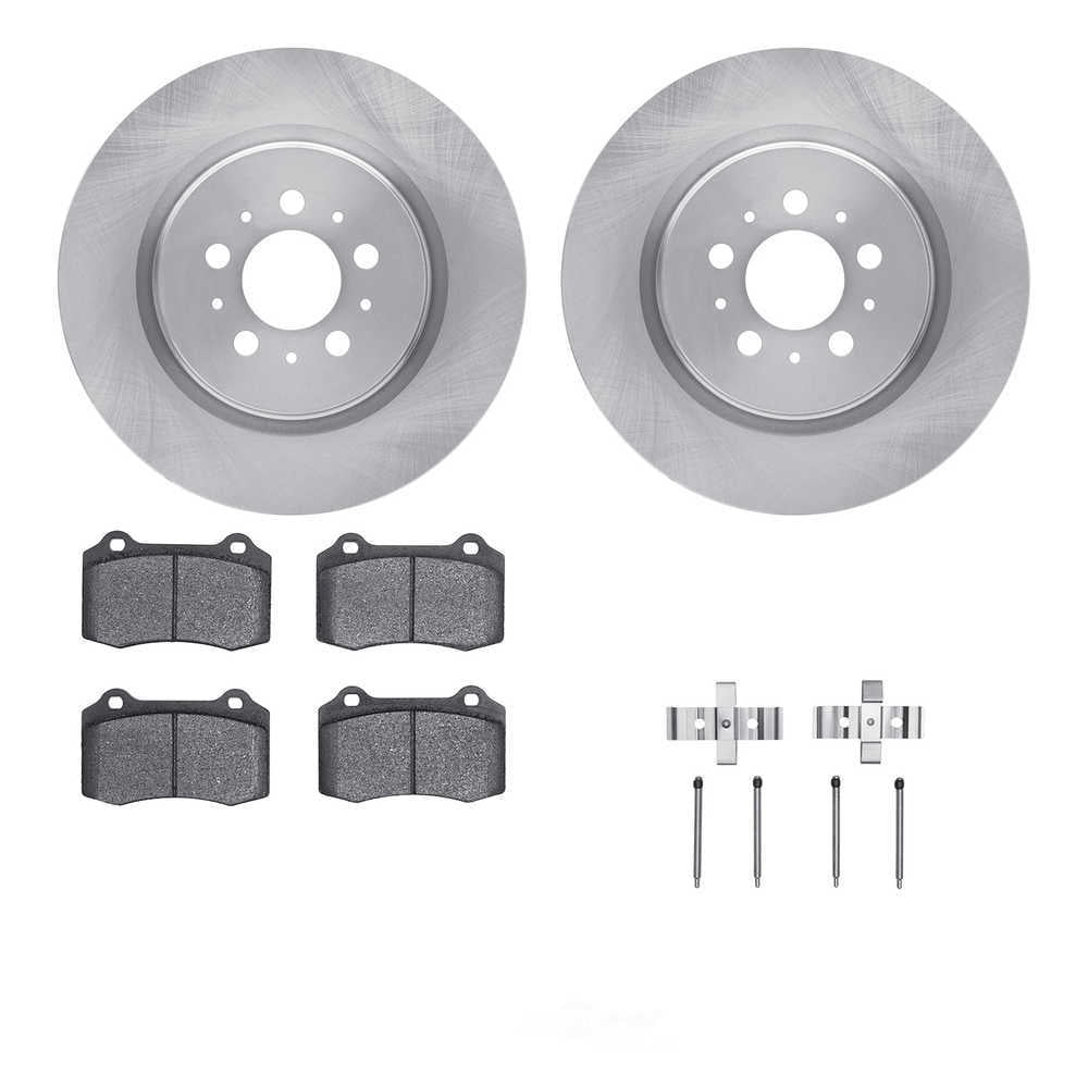 Dynamic Friction Company 6512-27223 DFC Rotors with 5000 Advanced Brake Pads includes Hardware