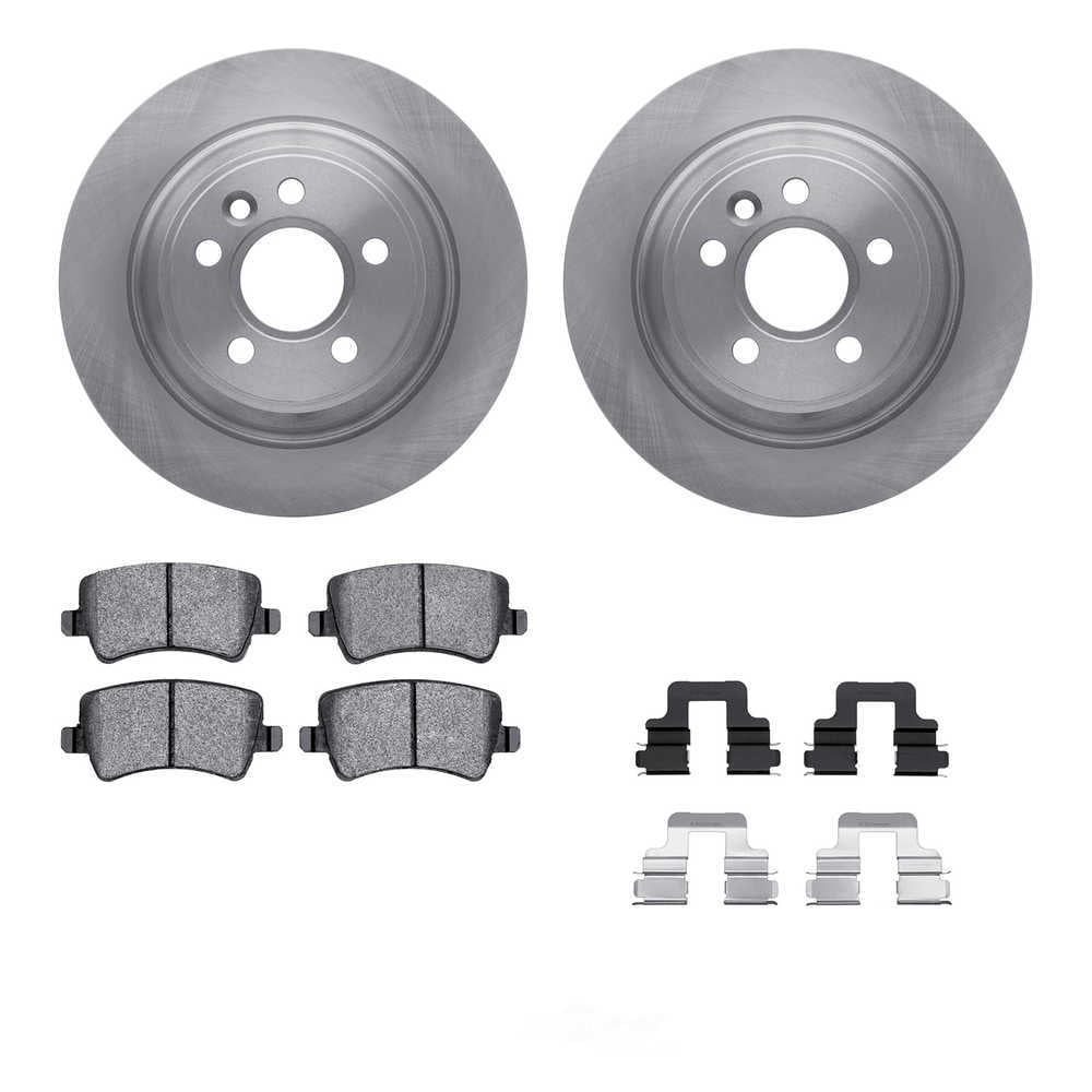 Dynamic Friction Company 6512-27233 DFC Rotors with 5000 Advanced Brake Pads includes Hardware