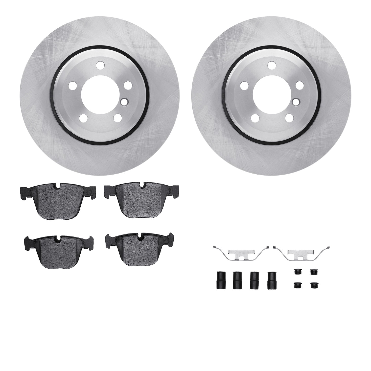 Dynamic Friction Company Rear Brake Rotors with 5000 Advanced Brake Pads includes Hardware 6512-31431