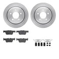 thumbnail image 1 of Dynamic Friction Company Rear Brake Rotors with 5000 Advanced Brake Pads includes Hardware 6512-31438, 1 of 3