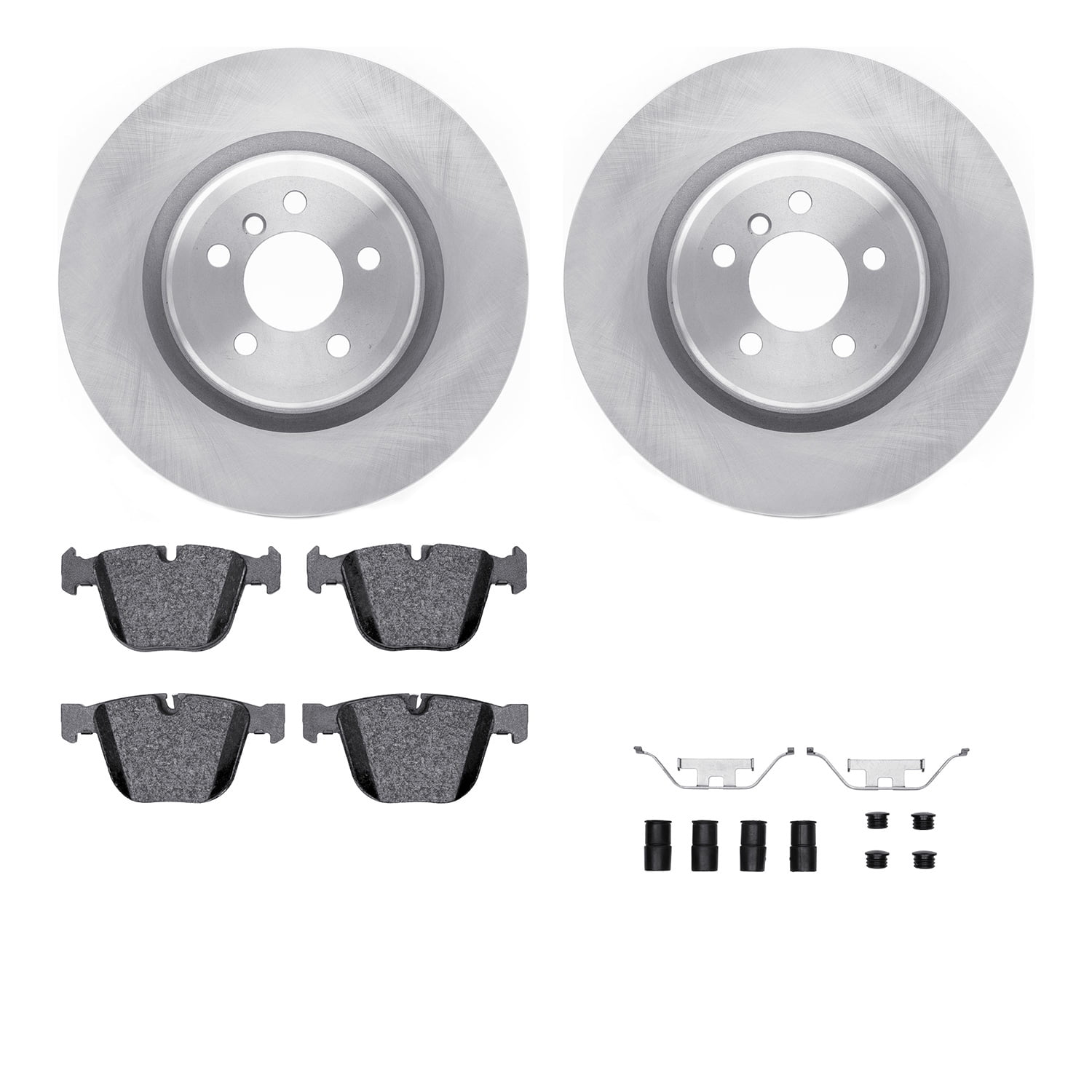 Dynamic Friction Company Rear Brake Rotors with 5000 Advanced Brake Pads includes Hardware 6512-31484
